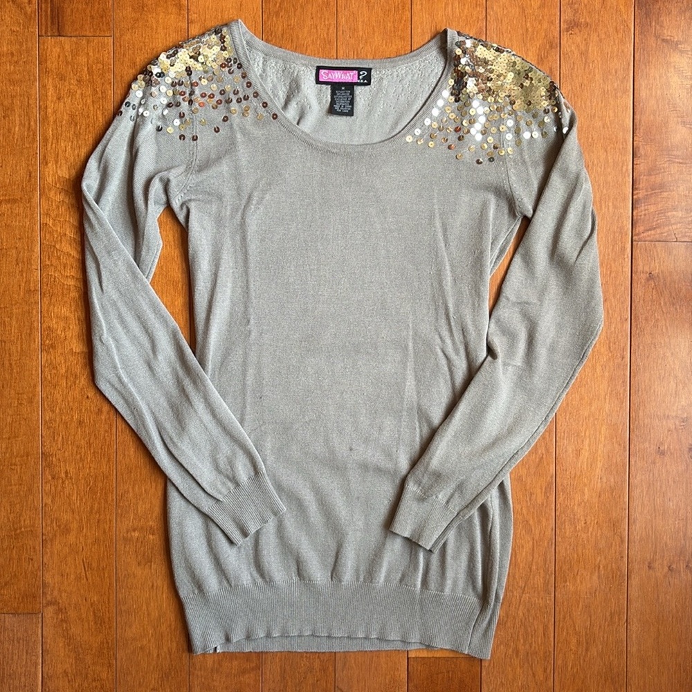 Say What? Sequin Sweater